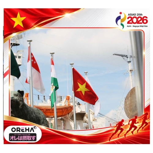 QUỐC KỲ VIỆT NAM TUNG BAY TẠI ASIAD 20
