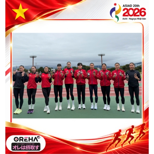 OREHA ĐỒNG HÀNH CÙNG ĐỘI TUYỂN ĐIỀN KINH VIỆT NAM THAM GIA ASIAD 20 TẠI NHẬT BẢN